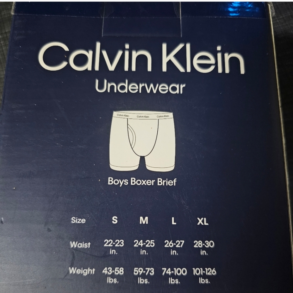 Calvin Klein Boys' Boxer Brief Underwear, 6-pack - Picture 2 of 4